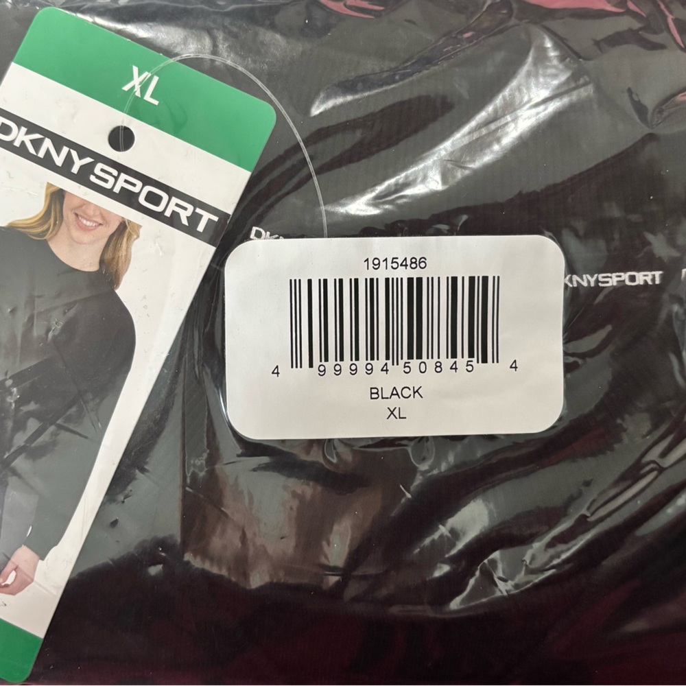 DKNY Black Crewneck Pullover Sweatshirt NWT - Picture 4 of 4